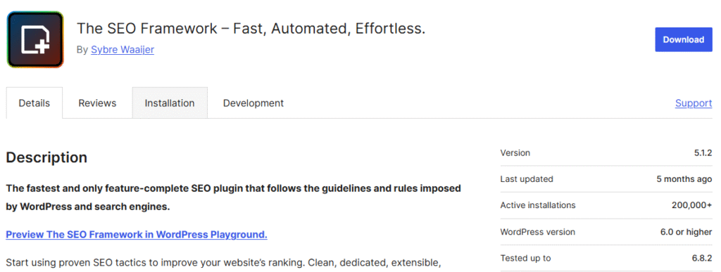 the seo framework