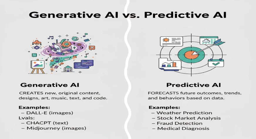 Difference Between Generative AI and Predictive AI