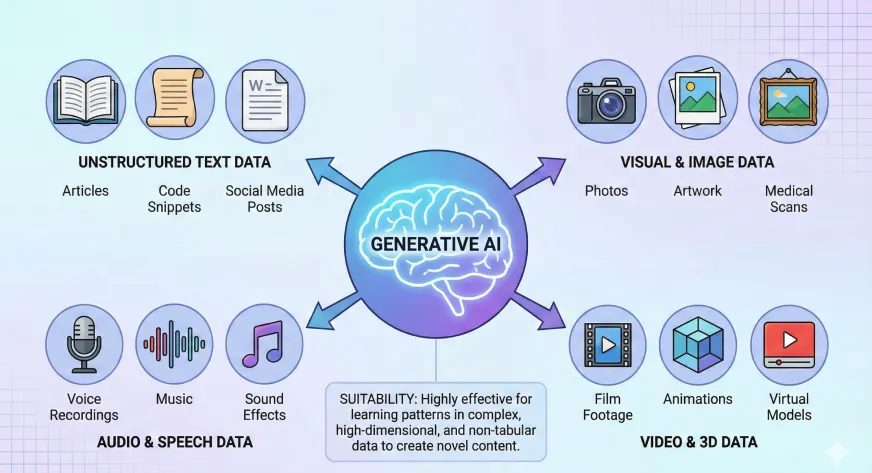 Type of Data Is Generative AI Most Suitable For